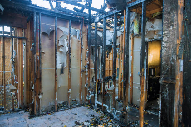 Professional Fire Damage Removal technician working in Conway Springs, KS